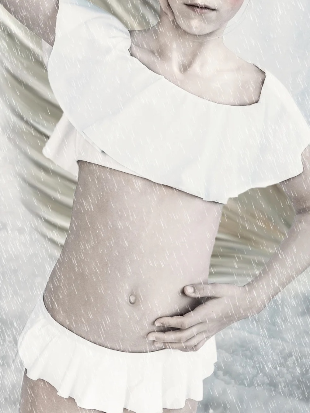 STELLA COVE White Ruffle Bikini - size 14 - 🌟